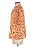 Unbranded Floral Orange Short Sleeve Blouse Size M - photo 5