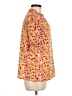 Unbranded Floral Orange Short Sleeve Blouse Size M - photo 4