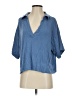 Athleta Blue Short Sleeve Blouse Size S - photo 1