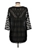 Fleur Wood Black 3/4 Sleeve Blouse Size Lg (3) - photo 2