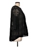 Fleur Wood Black 3/4 Sleeve Blouse Size Lg (3) - photo 4