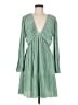 H&M 100% Polyester Green Cocktail Dress Size M - photo 1