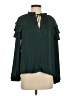 Current Air 100% Polyester Green Long Sleeve Blouse Size XS - photo 1