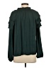 Current Air 100% Polyester Green Long Sleeve Blouse Size XS - photo 2