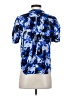 Assorted Brands Print Blue Short Sleeve Blouse Size XXS - photo 2