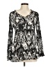 Allison Taylor 100% Polyester Black Long Sleeve Blouse Size M - photo 1