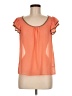 Blue Sketch Orange Short Sleeve Blouse Size M (estimated) - photo 1