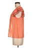 Blue Sketch Orange Short Sleeve Blouse Size M (estimated) - photo 5