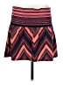 Express 100% Polyester Chevron-herringbone Red Casual Skirt Size M - photo 2