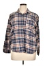 Universal Thread 100% Cotton Plaid Blue Long Sleeve Button-Down Shirt Size XL - photo 1