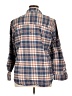 Universal Thread 100% Cotton Plaid Blue Long Sleeve Button-Down Shirt Size XL - photo 2