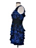 Robert Rodriguez 100% Silk Blue Cocktail Dress Size 2 - photo 5