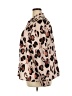 ELOQUII 100% Polyester Animal Print Brown Long Sleeve Blouse Size 20 - photo 5