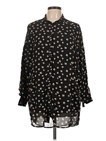Ash Rain + Oak Long Sleeve Blouse (view 1)
