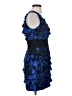 Robert Rodriguez 100% Silk Blue Cocktail Dress Size 2 - photo 4