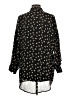 Ash Rain + Oak 100% Polyester Polka Dots Black Long Sleeve Blouse Size L - photo 2