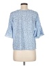 Shein Blue 3/4 Sleeve T-Shirt Size 6 - photo 2