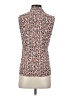 Anne Klein Animal Print Brown Sleeveless Blouse Size S - photo 2