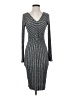 Three Dots Metallic Gray Cocktail Dress Size S - photo 1