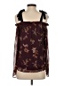 Charming Charlie Burgundy Sleeveless Blouse Size S - photo 2