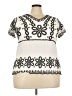 Kindred Ivory Short Sleeve Blouse Size 2X - photo 1