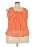 NY&C 100% Polyester Orange Sleeveless Blouse Size XL - photo 1