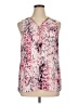 Como Black 100% Polyester Pink Sleeveless Blouse Size XL - photo 1