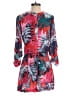 Jennifer Lopez 100% Polyester Tropical Red Romper Size 2 - photo 1