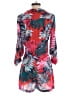 Jennifer Lopez 100% Polyester Tropical Red Romper Size 2 - photo 2