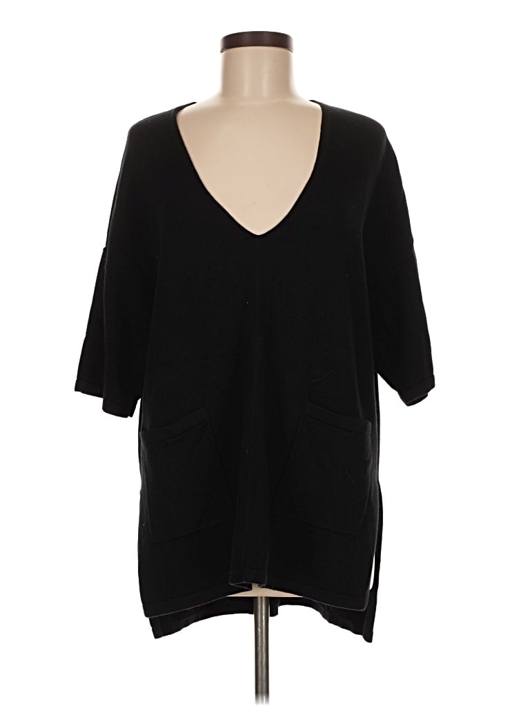 Pre-owned Ann Taylor Loft Outlet Poncho In Black