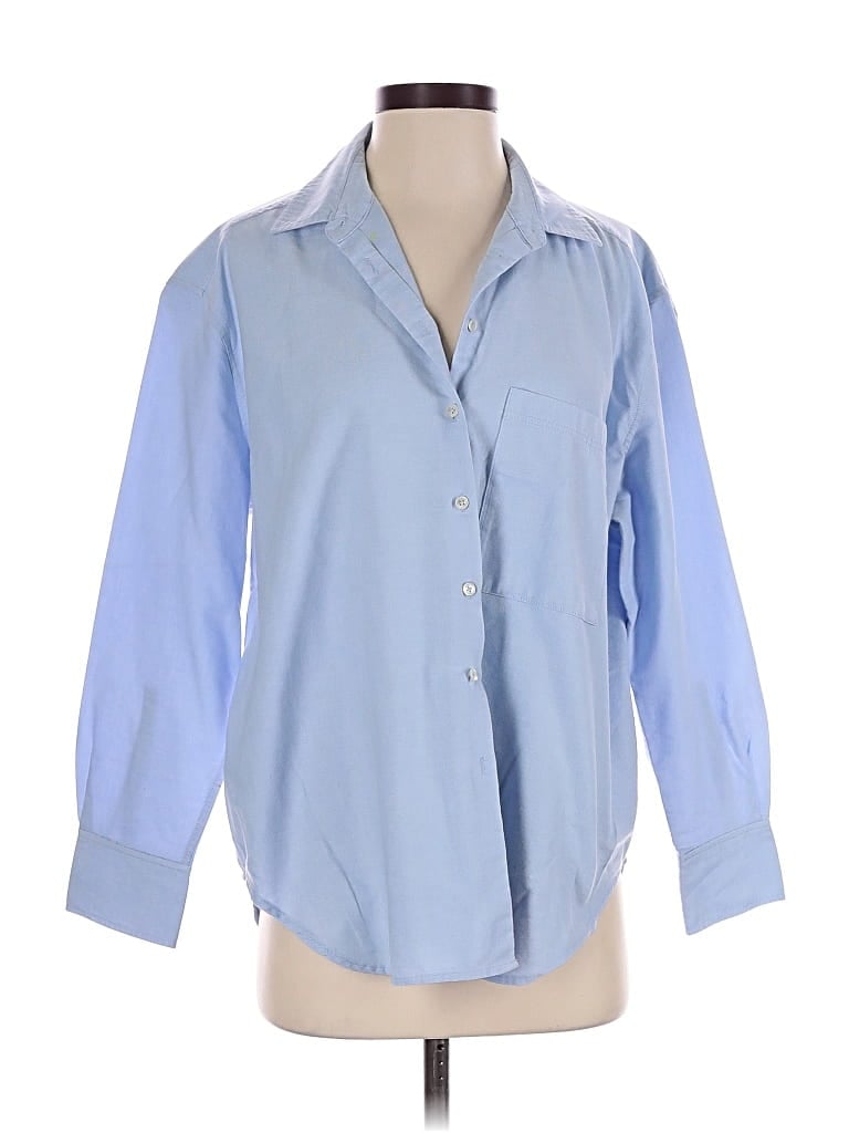 Pre-owned Ayr 3/4 Sleeve Blouse In Blue