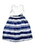 American Princess 100% Polyester Stripes Blue Dress Size 7 - photo 2