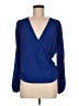 Bellatrix 100% Polyester Blue Long Sleeve Blouse Size M - photo 1