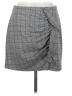 Express Plaid Gray Casual Skirt Size 8 - photo 1