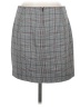 Express Plaid Gray Casual Skirt Size 8 - photo 2