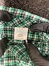 Gymboree 100% Cotton Checkered-gingham Green Long Sleeve Button-Down Shirt Size 6-12 mo - photo 3