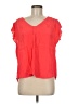 Molly Bracken Orange Short Sleeve Blouse Size M - photo 1