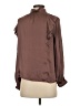 Current Air 100% Polyester Brown Long Sleeve Blouse Size XS - photo 2
