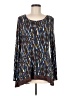 LOGO Brown Long Sleeve Blouse Size M - photo 1