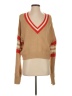 Urban Outfitters Color Block Tan Pullover Sweater Size S - photo 1