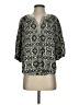Michael Stars 100% Rayon Black 3/4 Sleeve Blouse Size Sm (0) - photo 1