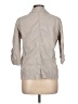French Cuff Tan 3/4 Sleeve Button-Down Shirt Size L - photo 2