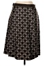 J.Crew 100% Silk Argyle Brown Silk Skirt Size 0 - photo 2
