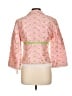 Nanette Lepore 100% Rayon Hearts Pink Jacket Size 10 - photo 2