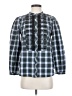 J.Crew 100% Cotton Plaid Green Blue Long Sleeve Blouse Size XS - photo 1