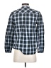 J.Crew 100% Cotton Plaid Green Blue Long Sleeve Blouse Size XS - photo 2
