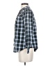 J.Crew 100% Cotton Plaid Green Blue Long Sleeve Blouse Size XS - photo 5