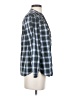 J.Crew 100% Cotton Plaid Green Blue Long Sleeve Blouse Size XS - photo 4