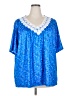 Unbranded Blue Short Sleeve Blouse Size 5X - photo 1