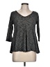 Puella Gray 3/4 Sleeve Top Size L - photo 1